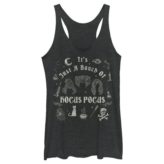 Women's Hocus Pocus It's Just a Bunch of Hocus Pocus Icons Racerback Tank Top