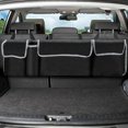 thumbnail image 3 of Almacenamiento del maletero del automóvil, la bolsa de almacenamiento del automóvil tiene tres hebillas reforzadas, bolsa de almacenamiento de alta capacidad para el asiento trasero ajustable del org, 3 of 5