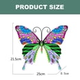 thumbnail image 2 of Valla de mariposa de metal para decoración de jardín, arte de patio, mariposa grande, escultura de balcón para terraza al aire libre, rojo, color, 2 of 5
