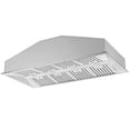 thumbnail image 3 of Forno Altilia 60-Inch Insert Range Hood, Stainless Steel, LED Lighting, Baffle Filters, 3 of 5