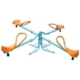 thumbnail image 2 of Teeter Totter for Kids,Kids Seesaw Swivel Teeter Totter Home Playground Equipment,360 Degrees Rotating Safe,4-Seats for Kids,Boys, Children,Blue Orange, 2 of 9