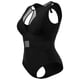thumbnail image 1 of Traje de baño de una pieza de talla grande Agnes Orinda para mujeres, trajes de baño de malla, espalda abierta, lazo, escote profundo 4X Negro, 1 of 8