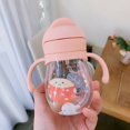 thumbnail image 3 of Outdoor 350 ML Cute Cartoon Travel Water Cup Drinking Bottles Straw Drinkware Water Bottle YELLOW, 3 of 7