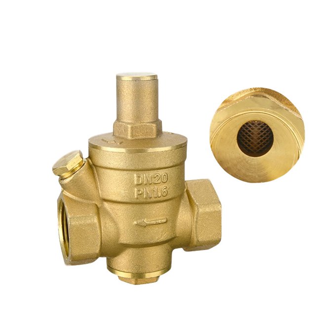 Reductor de presión de agua ajustable DN20, regulador de latón (DN20) LingWen 1327534324174
