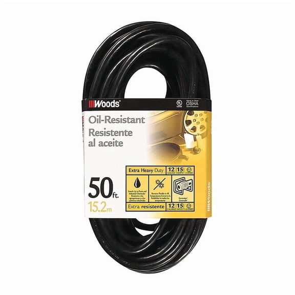 Southwire Extension Cord,12 AWG,125VAC,50 ft. L 64816901