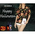 thumbnail image 4 of HAPPY BAY Women's Beach Halloween Costumes Skull Party Print Hawaiian Blouse Tops Short Sleeve Button Down Holiday Shirts for Women S Party Festive Black, 4 of 4