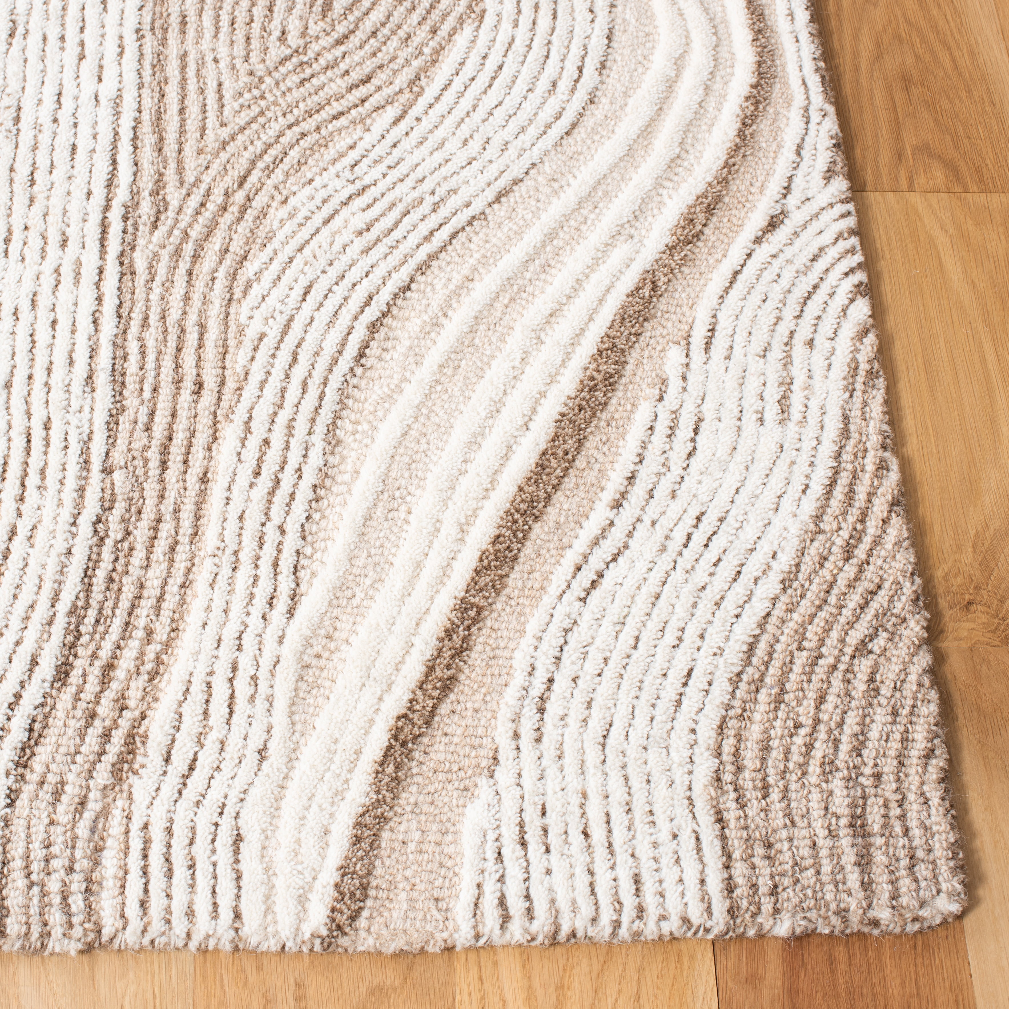 SAFAVIEH Fifth Avenue Deangelo Abstract Area Rug, Beige/Ivory, 8' x 8' Square