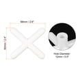 thumbnail image 2 of Unique Bargains Cross Billiard Bridge Head Slide In Pool Cue Stick Bridge Head Cue Accessories White 2 Pack, 2 of 4