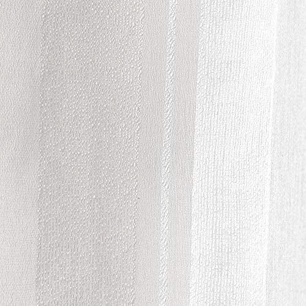 Exclusive Home Curtains Apollo Sheer Grommet Top Curtain Panel Pair, 50x84, Winter White