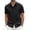 Black-polka Dots, variant on COOFANDY Mens Short Sleeve Dress Shirts Business Casual Outings Wrinkle Free Textured Relaxed Fit Button Up Shirts