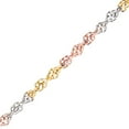 thumbnail image 3 of 9ct 3 Colour Gold Jewelco London Infinity Chain Bracelet 4mm 7.5 inch, 3 of 5