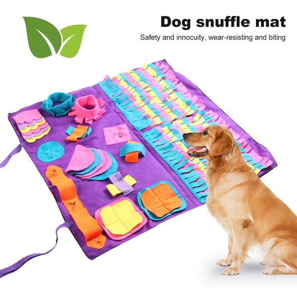 90X90CM Washable Dog Snuffle Mat Stress Release Nosework Pet Activity  Training Blanket Snuffle Pads Yummy Mats Toy
