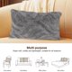 thumbnail image 4 of Funda de almohada decorativa de poliéster | Funda de cojín estampada de un lado | 19.7x11.8 pulgadas | Tejido transpirable y duradero | Sofá Dormitorio Sala de estar Accent | Cuidado fácil | Blanco, 4 of 5