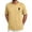 Khaki, variant on HAJWOH Men's Short Sleeve Shirts Oversized Cotton Vintage Washed T-Shirt Palm Tree Graphic Tees Summer Casual Tops