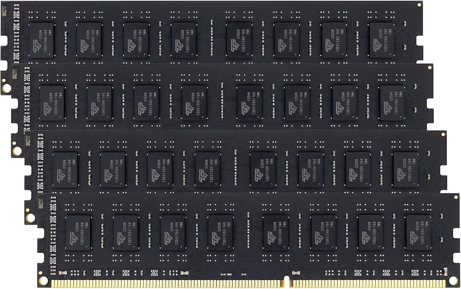 Timetec 32GB Kit (4x8GB) DDR3 1333MHz PC3-10600 Desktop RAM Memory, 240-Pin UDIMM, Non-ECC Unbuffered, 1.5V/1.35V CL9, Dual Rank 2Rx8