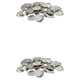 thumbnail image 1 of 100 piezas de plata , , en , , con bisel de , apto para bandejas de cabujón de 16 , colgant, 1 of 9