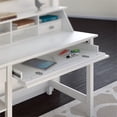 thumbnail image 4 of Bush Furniture Broadview Computer Desk with Shelves in Pure White, 4 of 6
