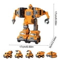 thumbnail image 3 of 5-in-1 Dinosaur Engineering Vehicle Set, Pull Back Construction Toys, No Battery Required Motorized Cars, Transformable Robot Toy for Klds, Friction Powered Action Figure Playset for B0ys & GirIs, 3 of 6
