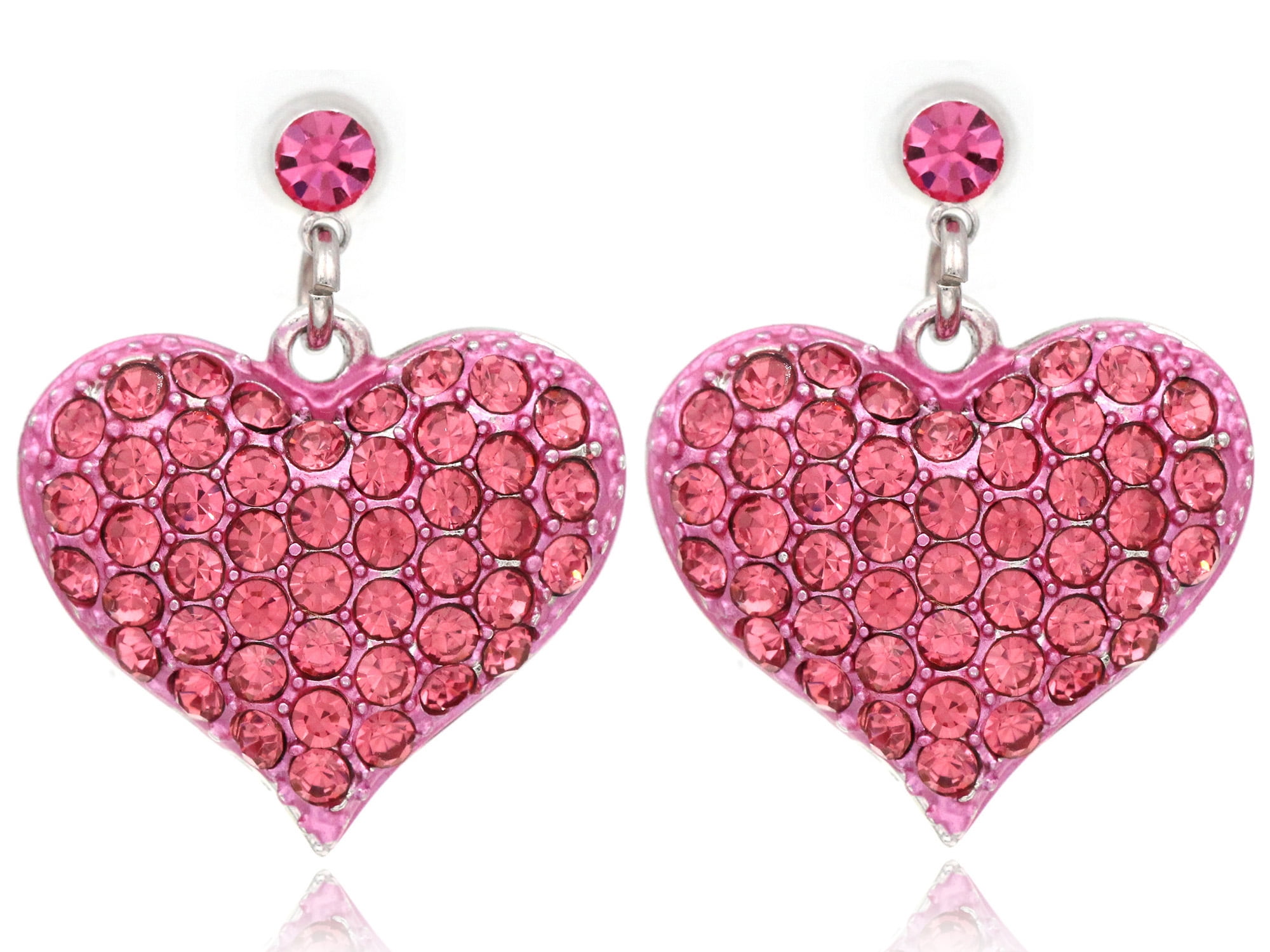 Earrings w/3D Heart