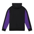 thumbnail image 3 of Men's Mitchell & Ness  Black Toronto Raptors Color Block 2.0 Fleece Pullover Hoodie, 3 of 4