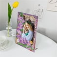 thumbnail image 5 of DIY Diamond Painting Frame Kit Purple Floral Rhinestone Frame Handcrafted for Perfect Home Decor, Desk Accents, and Gifts, 5 of 7