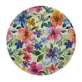 thumbnail image 2 of Nawypu Spring Summer Floral Round Tablecloth Flower Table Clothes Multicolor Rustic Reusable Circle Table Cover for Picnic Party Dining Room Home Indoor Outdoor Decor, 2 of 7