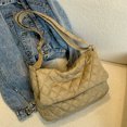 thumbnail image 1 of Women Quilted Shoulder Bag Soft Puffer Tote Bag Flap Messenger Bag Commuting Bag, 1 of 9