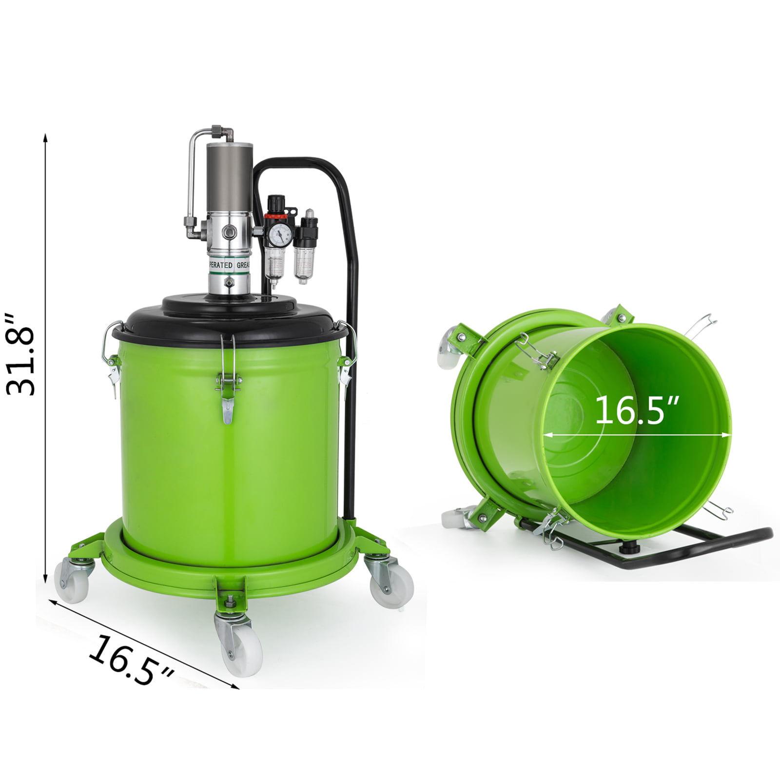7.5Gallon 30L Air Pneumatic Compressed Grease Pump Dispenser High Pressure