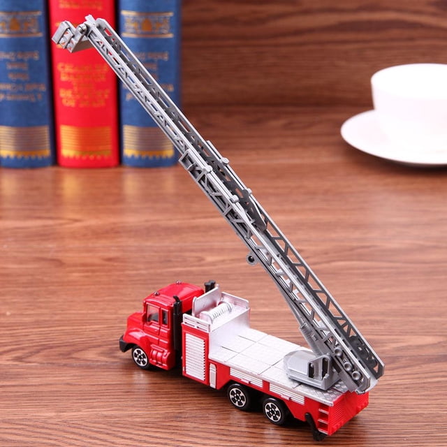 Mini modelo de fuego de alta simulación, vehículos de aleación, camión de juguete, regalo para niños