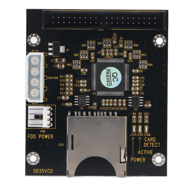 Adaptador de tarjeta de memoria SD a IDE de 3,5 pulgadas (SD/SDHC/SDXC/MMC) a IDE macho de 40 pines