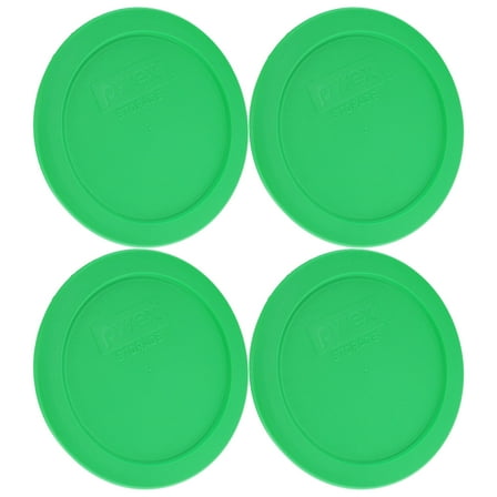 Pyrex 7200-PC 2-Cup Bright Green BPA-Free Plastic Lid (4-Pack) - Made in USA