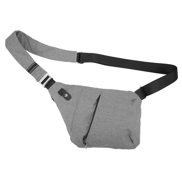 Chalecos de tirantes moda antirrobo, impermeable, ciclismo al aire libre de gran capacidad, bolsos de hombro grises