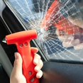 thumbnail image 2 of Mini Safety Car Life-saving Escape Rescue Tool Seat Broken Emergency Glass Breaker Hammer Window Keychain Belt Cutter, 2 of 5