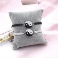 thumbnail image 2 of Pulsera trenzada artesanal de la suerte con diseño de distancia infinita para parejas, 2 unidades, cuerda ajustable, para él y para ella, 2 of 5