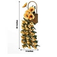thumbnail image 3 of Efavormart 22" Artificial Hanging Vine Sunflower Bush, Draping Bouquet Garland - Home, Centerpieces Decorations, 3 of 11
