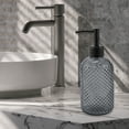 thumbnail image 6 of Unique Bargains 1 Pc Elegant Circle Raindrop Pattern Soap Pump Dispenser for Bathroom 13.52oz Gray Black, 6 of 6