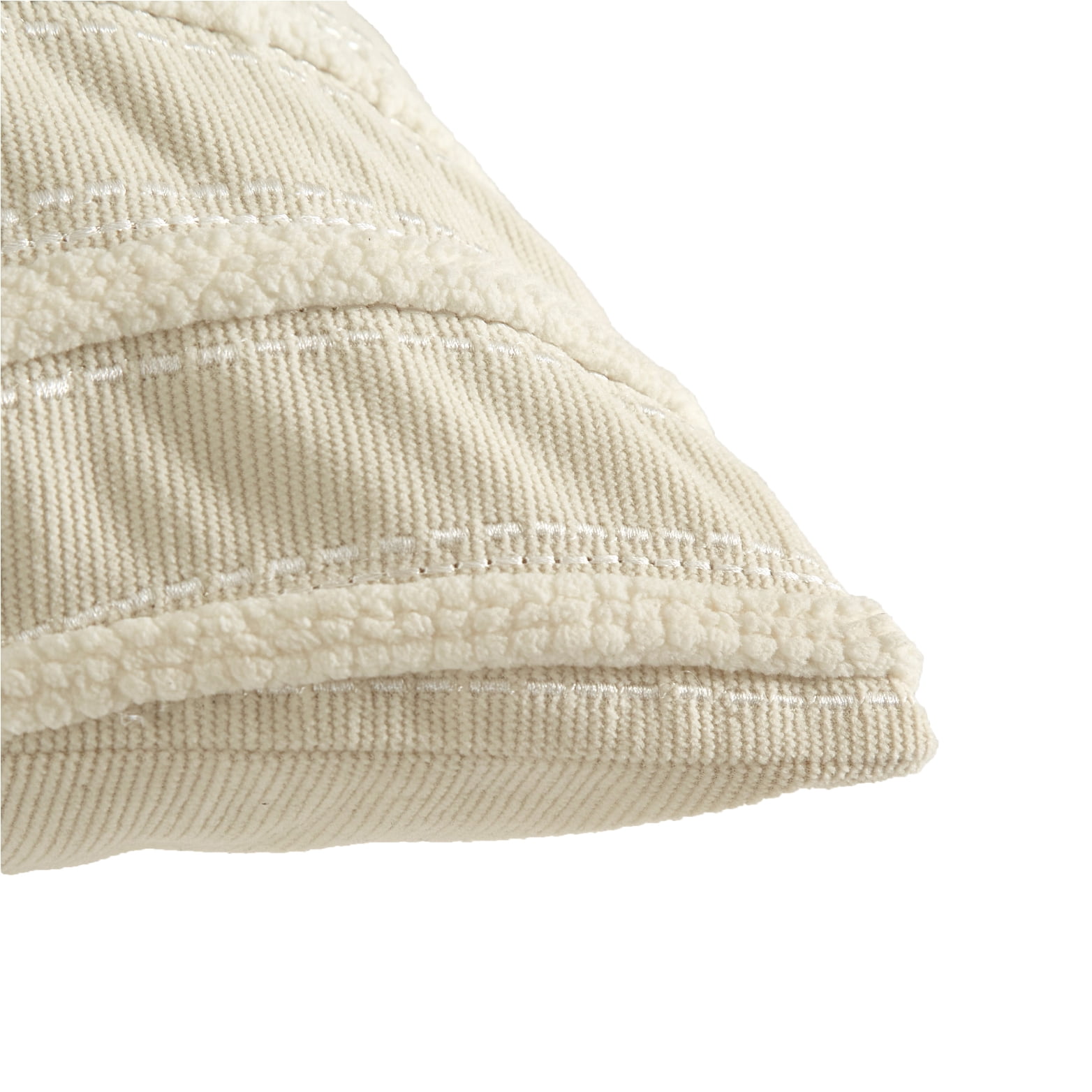 (2 pack) Style House White Waves Aiden Pillow for Adults, 20"x 20," Home Decor Collection