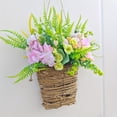 thumbnail image 4 of Spring And Summer Flower Garlands Front Door Baskets Flower Garlands Simulated Flower Wall Hanging Farmhouses Home Decorations, 4 of 5