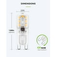 thumbnail image 3 of 10-pack 3W G9 3000K LED bulb, equivalent to 25W halogen bulb - Warm white, 3 of 5