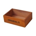 thumbnail image 4 of GUOOL Open Top Wooden Box Organizer Container Kitchen Home Shelves Holder Storage Tray Wood Color, 4 of 9
