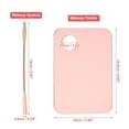 thumbnail image 2 of Unique Bargains 1 Set Acrylic Cosmetic Makeup Palette Foundation Blending Tool Cosmetic Makeup Palette for Mix Pink, 2 of 7