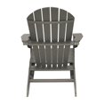thumbnail image 3 of Chaise Adirondack Patio Extérieur Gris Hampton avec Pouf Cache-Cache (2-Pack), 3 of 6