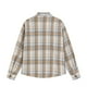 thumbnail image 3 of Blusa y camisa de manga larga con cuello vuelto para hombre, blusa informal a cuadros a la moda con botones y cuello vuelto, blusa de poliéster para hombre, 3 of 8