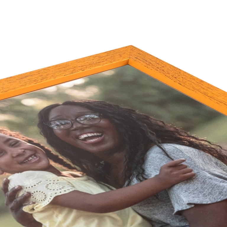 ArtToFrames 8x32 inch Yellow Picture Frame, Yellow Wood Poster