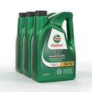 Castrol GTX High Mileage 5W-30 Synthetic Blend Motor Oil, 5 Quarts