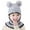 B, variant on Winter Essentials girls winter floral knit hooded hat for kids boho festival winter headwear for cold weather outdoor fun and events