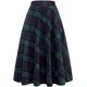 thumbnail image 2 of Faldas largas de lana a cuadros para mujer, faldas largas plisadas de invierno Verde (Green 01) XS Verde (Green 01) XS Xishao ropa, 2 of 2