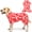 03# Valentine's Day, variant on KYEESE Dog Thanksgiving Pajamas, Turkey Pattern Turtleneck Dog Pjs, Dog Pajamas for Small Dogs, L