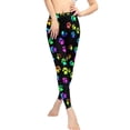 thumbnail image 2 of DISNIMO Dog Paw Printed High Waisted Yoga Pants for Women, Soft High Waisted Workout Leggings for Sports, Yoga Leggings for Women Tummy Control, Black, XS, 2 of 6
