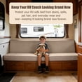 thumbnail image 7 of RV Couch Covers for Sofa Bed,2 Piece Washable Backrest & Seat Armless Sofa Couch Covers Stretch Furniture Protector with Elastic Bottom for Jackknife Sleeper Sofas (Khaki), 7 of 7
